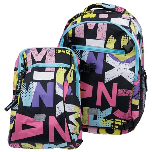 PLAYTODAY Рюкзак текстильный для девочек раскраска по ным точкам и символам для девочек