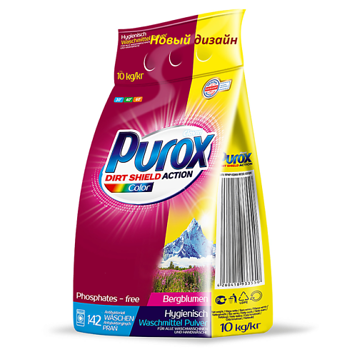 Порошок для стирки PUROX Universal Универсальный стиральный порошок средства для стирки вкусвилл порошок чистящий универсальный глянец