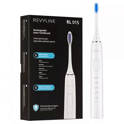 Электрическая зубная щетка REVYLINE Электрическая звуковая зубная щетка RL 015 цена и фото