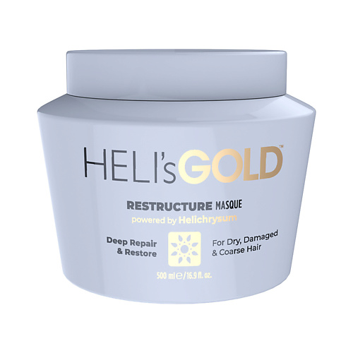 HELI'SGOLD Маска Restructure для питания и увлажнения волос 500.0 heli sgold подарочный набор heli s gold revival series
