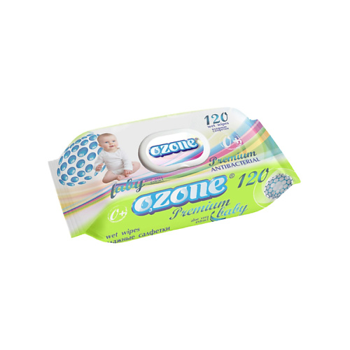 OZONE Салфетки влажные  с экстрактом алоэ вера Premium 120 aura ultra comfort влажные салфетки детские с экстрактом алоэ и витамином е 120