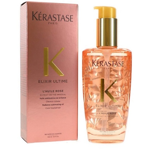 Масло для волос KERASTASE Масло-уход Kerastase Elixir Ultime Rose для окрашенных волос цена и фото