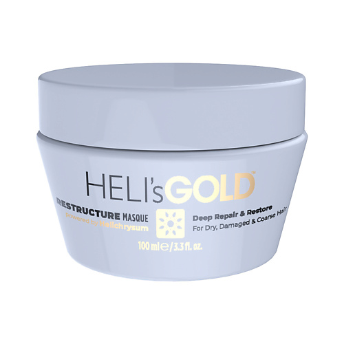 HELI'SGOLD Маска Restructure для питания и увлажнения волос 100 heli sgold шампунь heliplex для мгновенного восстановления волос 100