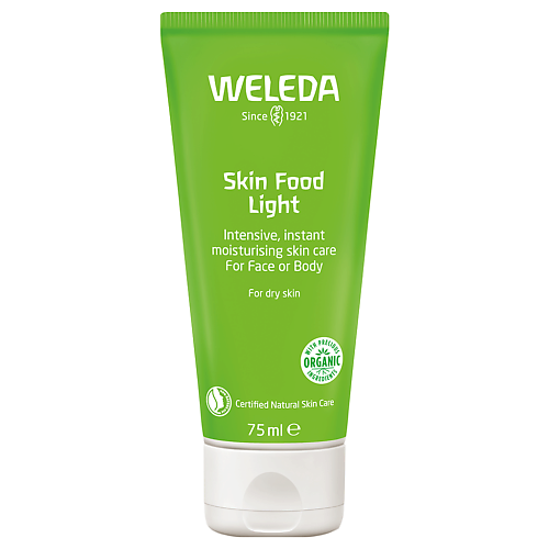 WELEDA Увлажняющий крем для сухой кожи лица и тела Skin Food Light 75 weleda питательный дневной крем для лица skin food 40