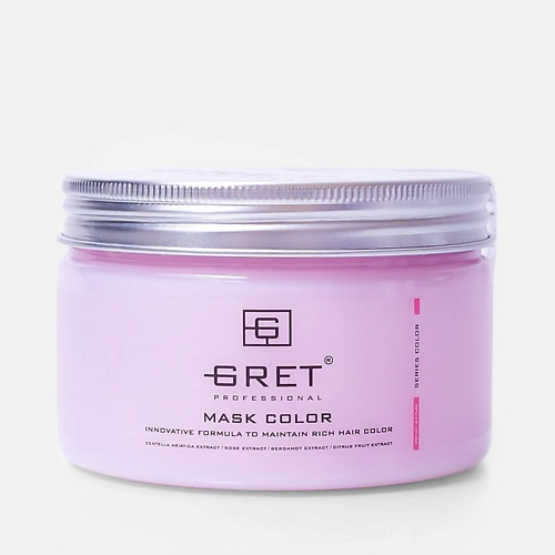 Маска для волос GRET Professional Маска для окрашенных волос MASK COLOR восстанавливающая маска для поврежденных и окрашенных волос aravia professional color revive mask 300 мл