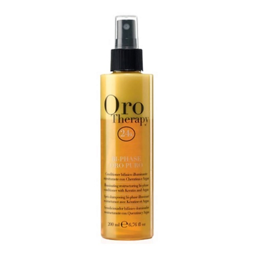 Спрей для ухода за волосами FANOLA Спрей-кондиционер Oro Therapy с кератином, аргановым маслом и золотом