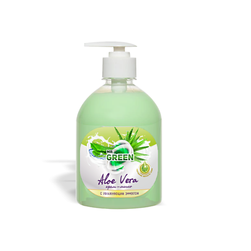 MR.GREEN Крем-мыло увлажняющее Алоэ вера 500 мыло детское весна кокос и алоэ вера 90 г