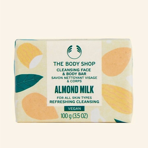 THE BODY SHOP Деликатное мыло Almond Milk для сухой кожи лица и тела с миндальным молочком 100 nidra мыло молочко деликатное с миндальным молочком 300