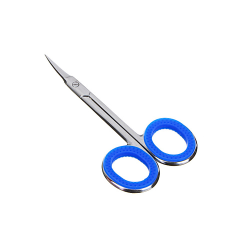 Ножницы ЮНИLOOK Ножницы маникюрные для кутикулы с загнутыми лезвиями, сталь, силикон, 9,2см