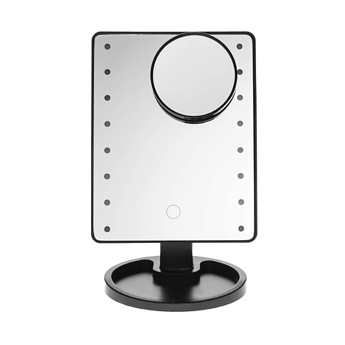 CLEVERCARE Зеркало косметическое 16 LED, с дополнительным съемным зеркалом luazon настольное зеркало с подсветкой kz 04 сенсорная кнопка