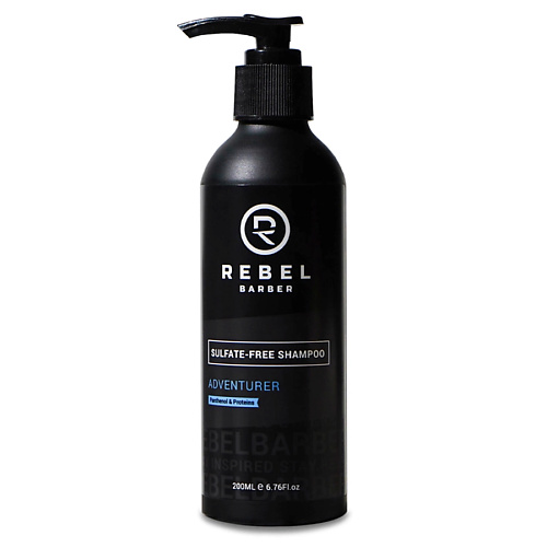 REBEL Премиальный бессульфатный шампунь REBEL BARBER Daily Shampoo 200 опасная бритва с защитой и сменным лезвием rebel barber protector matt