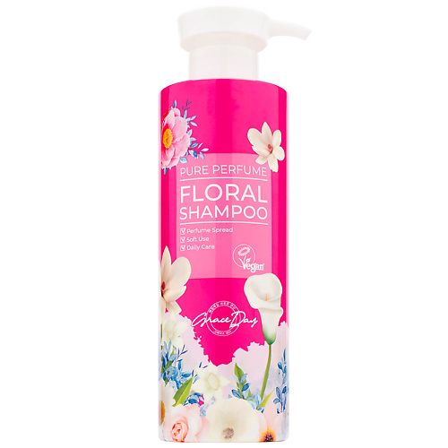 Шампунь для волос GRACE DAY Парфюмированный шампунь с цветочным ароматом
