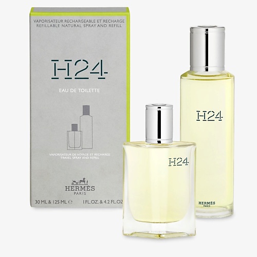 HERMÈS HERMES Набор: Туалетная вода H24 + Запасной блок (рефилл) 155 avon туалетная вода scent mix sparkly citrus для нее 30