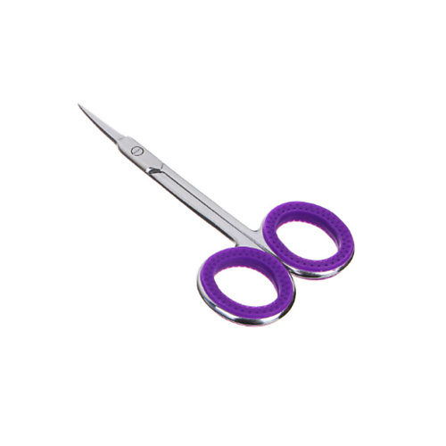 Ножницы ЮНИLOOK Ножницы маникюрные для кутикулы с загнутыми лезвиями, сталь, силикон, 9,2см