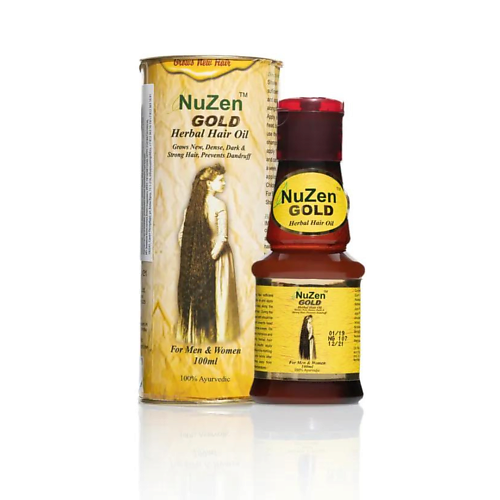 NUZEN HERBALS Масло для роста и против выпадения волос Nuzen Gold 100 MPL260524