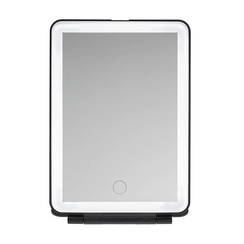 Зеркало CLEVERCARE Зеркало косметическое в форме планшета с LED подсветкой монохром цена и фото