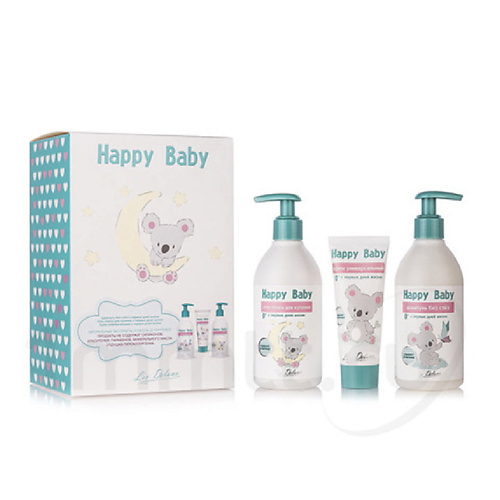 Для ванной и душа LIV DELANO Подарочный набор с первых дней жизни шампунь, гель и крем Happy Baby