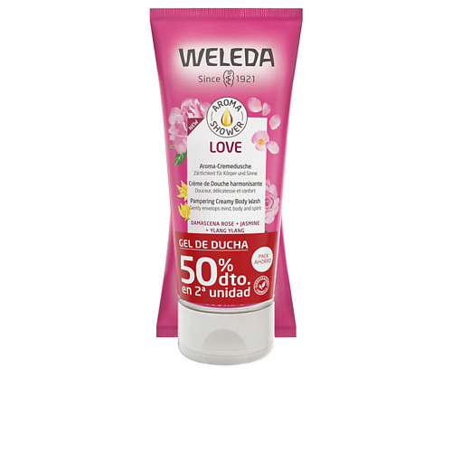Средства для ванной и душа WELEDA Успокаивающий крем-гель для душа с цветочным ароматом Love 400