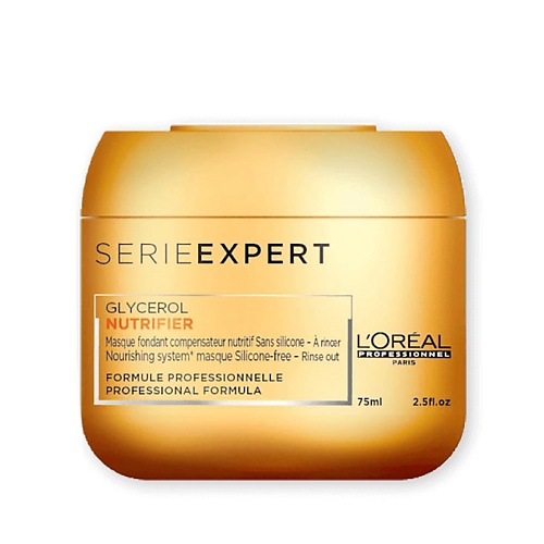 L'OREAL PROFESSIONNEL Питательная маска для сухих волос Nutrifier Glycerol 75 маска для увлажнения и восстановления сухих пористых волос питательная dry t 48855кн 1000 мл