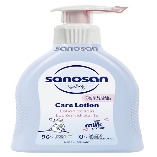Молочко для тела SANOSAN Молочко для тела молочко для детей sanosan с пантенолом 200 мл