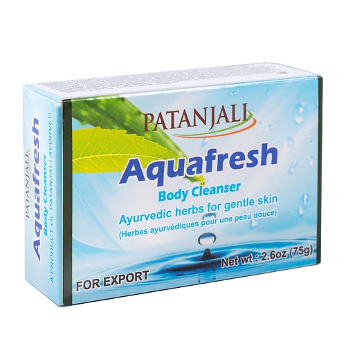 PATANJALI Мыло для тела аква  фреш / Patanjali Aquafresh Body Cleanser 75 мыло могра patanjali 75 г