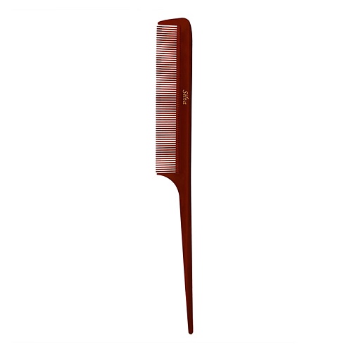 SILVA Расческа хвостик парикмахерская расческа парикмахерская с пластиковым хвостиком 249 24 мм polycarbonate
