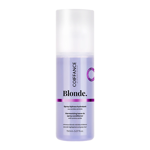 COIFFANCE Двухфазный увлажняющий спрей для блондинок, светлых, мелированных и седых волос BLONDE 150