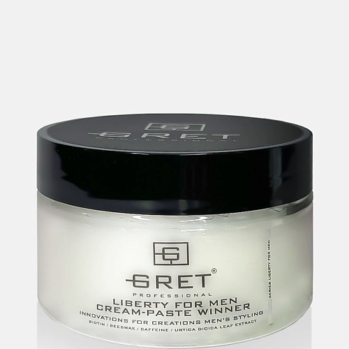 Крем для укладки волос GRET Professional Крем-паста для укладки LIBERTY FOR MEN CREAM-PASTE WINNER крем для ухода за волосами gret professional несмываемый крем для восстановления волос cream restor