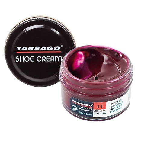 

TARRAGO Бордовый крем для обуви SHOE Cream 50, Бордовый крем для обуви SHOE Cream