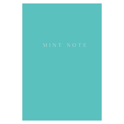 Блокнот ЭКСМО Mint Note. Стильный блокнот с мятными страницами