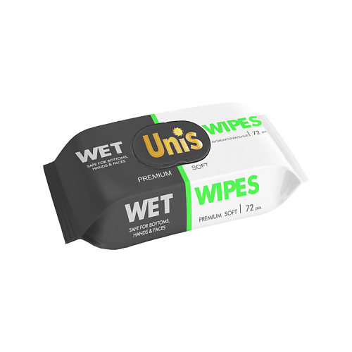 UNIS Влажные Салфетки  универсальные Premium Soft 72 unis влажные салфетки универсальные premium soft 120