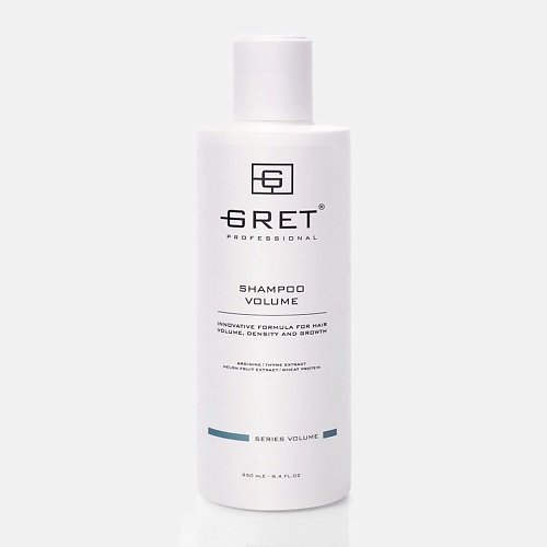 Шампунь для волос GRET Professional Шампунь для объема волос SHAMPOO VOLUME шампунь для тонких тусклых и слабых волос mone professional volume flex shampoo 300 мл
