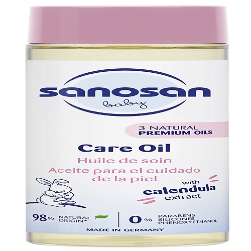 Уход за кожей для детей SANOSAN Детское масло с обогащенной формулой, новая формула 200