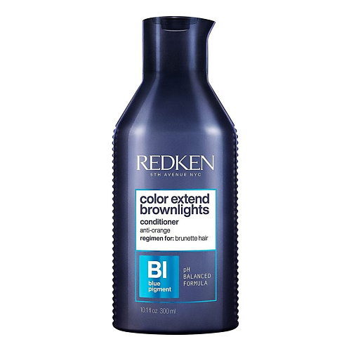 redken color extend brownlights conditioner нейтрализующий кондиционер для тёмных волос 300 мл Кондиционер для волос REDKEN Кондиционер для брюнеток, нейтрализующий оранжевые тона Color Extend Brownlights