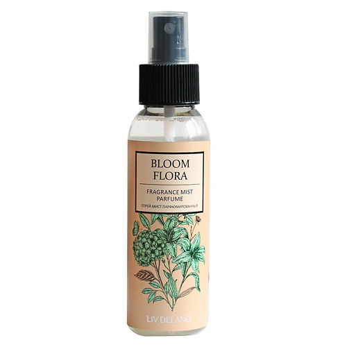 Спреи для тела LIV DELANO Спре-мист парфюмированный Fragrance mist parfume Bloom Flora