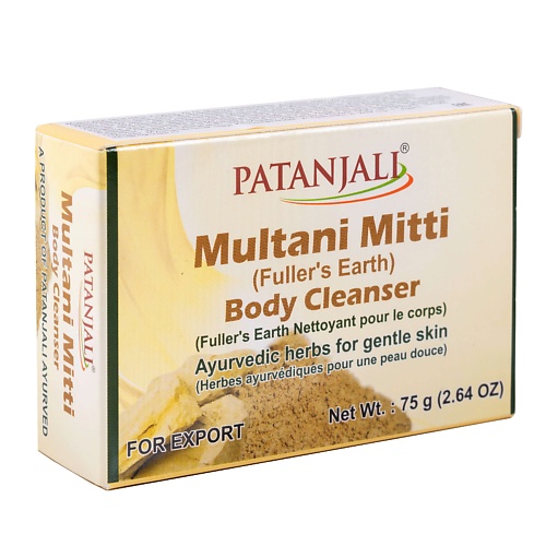 Мыло твердое для умывания PATANJALI Мыло для тела мултани-митти / Patanjali средства для умывания beauty bar конжаковое мыло для умывания тела с ароматом арбуза