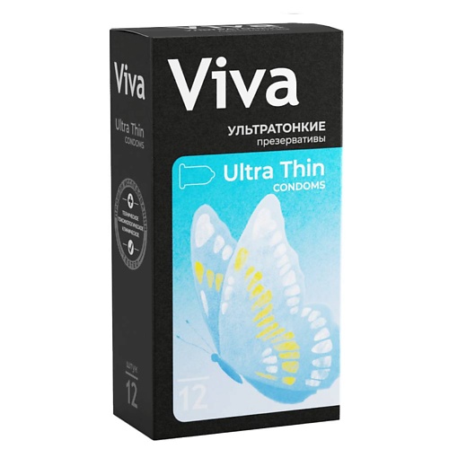 VIVA Презервативы Ультратонкие 12 viva презервативы ные ароматизированные 12
