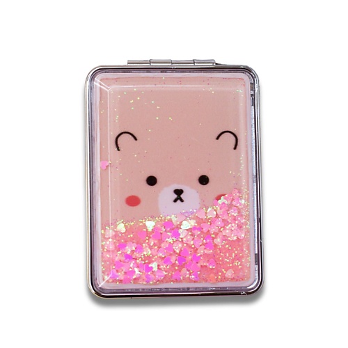 фото Ilikegift зеркало складное "animal bear pink" с увеличением