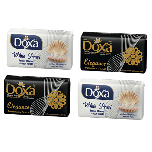 DOXA Набор мыла Чистый микс (Белый жемчуг, Элегантность) 400 трусы для девочки белый принт микс рост 110 116 см