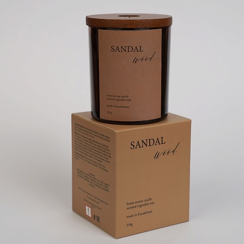Свеча PARFUM DE VIE Свеча SANDALWOOD ароматы для дома aromako свеча sandalwood