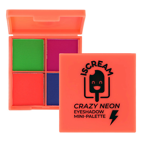 фото Iscream мини-палетка теней для век crazy neon