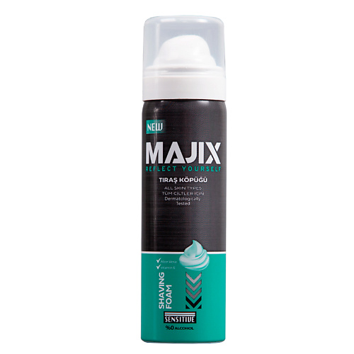 MAJIX Пена для бритья Sensitive 50.0 пена для бритья gibbs sensitive 200 мл 2 шт