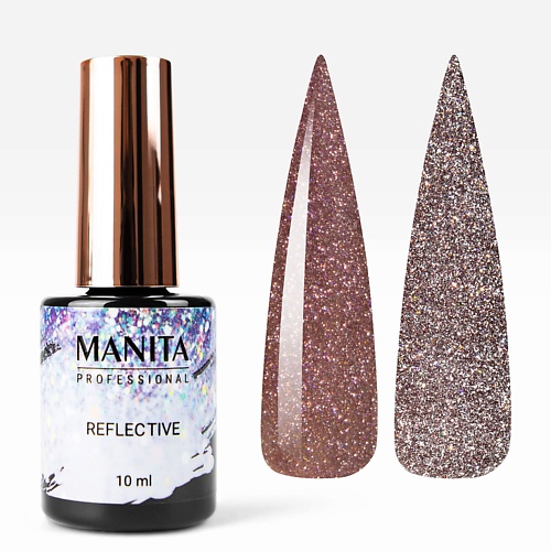цена Гель-лак для ногтей MANITA Professional Гель-лак для ногтей светоотражающий Reflective