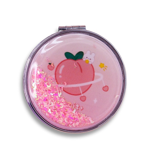 Зеркало ILIKEGIFT Зеркало складное Fuit peach pink с увеличением цена и фото