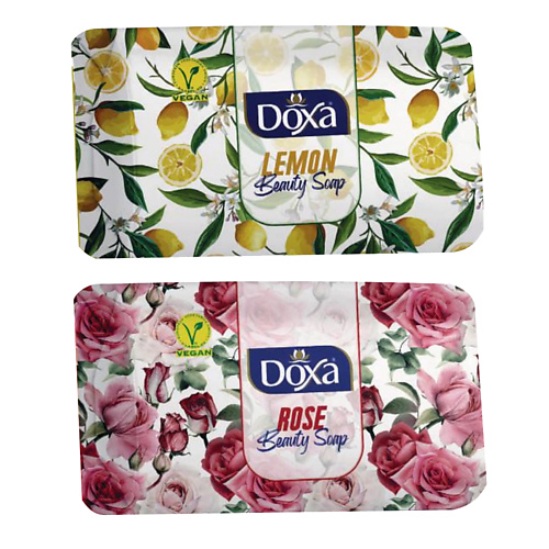 DOXA Мыло твердое BEAUTY SOAP Роза, Лимон 360 doxa мыло туалетное beauty soap орхидея огурец 480