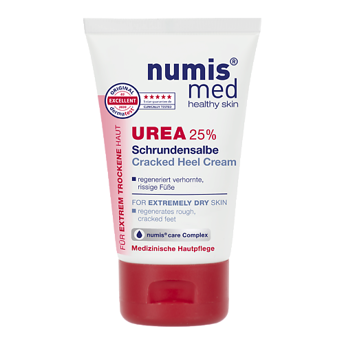 Крем для ног NUMIS MED Крем против трещин на пятках , с 25% мочевиной для очень сухой кожи молочко для тела numis med молочко для тела с 10% мочевиной для очень сухой кожи
