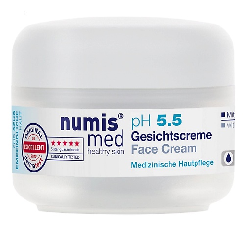 NUMIS MED Крем для лица , pH 5,5 день-ночь для чувствительной кожи с пантенолом 50.0