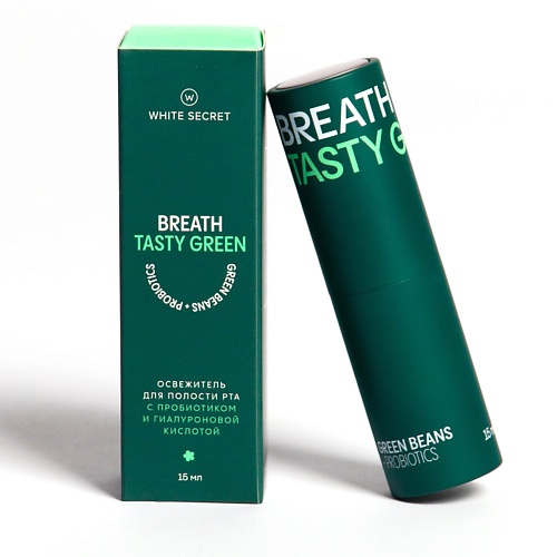 WHITE SECRET Освежитель для полости рта Breath Tasty Green 15