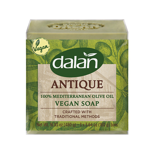 DALAN Мыло кусковое для рук и тела Antique, натуральное 480.0 les nereides patchouli antique 30