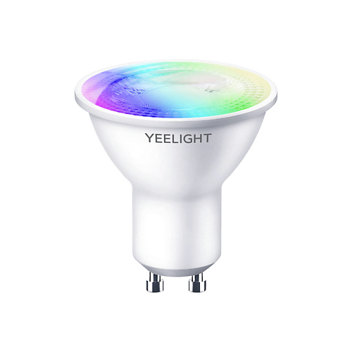 Умная лампа YEELIGHT Умная лампочка GU10 Smart bulb(Multicolor) YLDP004-A светодиодная лампочка yeelight smart led filament bulb st64 yldp23yl e27 6 вт 500 лм